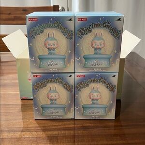 Bundle of 4 Labubu Big Into Energy Snow Globe Blind Boxes